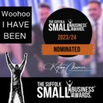Photo of showing Katina Chapman Hypnotherapy has been nominated for a small business award
