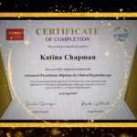 Celebrating My Framed Advanced Practitioner Diploma in Clinical Hypnotherapy Certificate Hypnotherapy